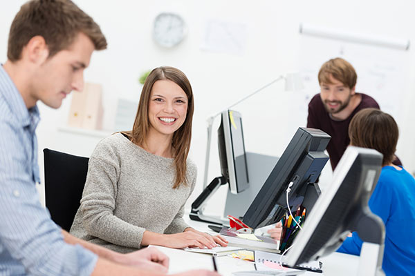 comfortably-heated-office-heat-pump-technology Comfortably heated office heat pump technology